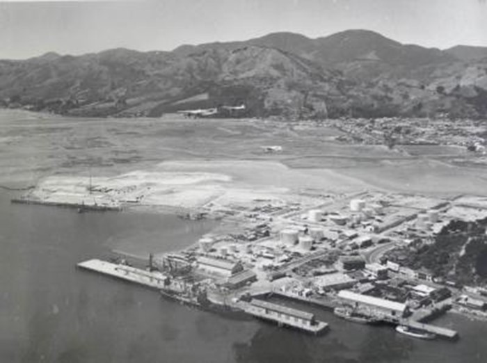 1960 Aerial Shot Of PNL And Reclamation Development Also Showing First Stage Of Mcglashen Quay